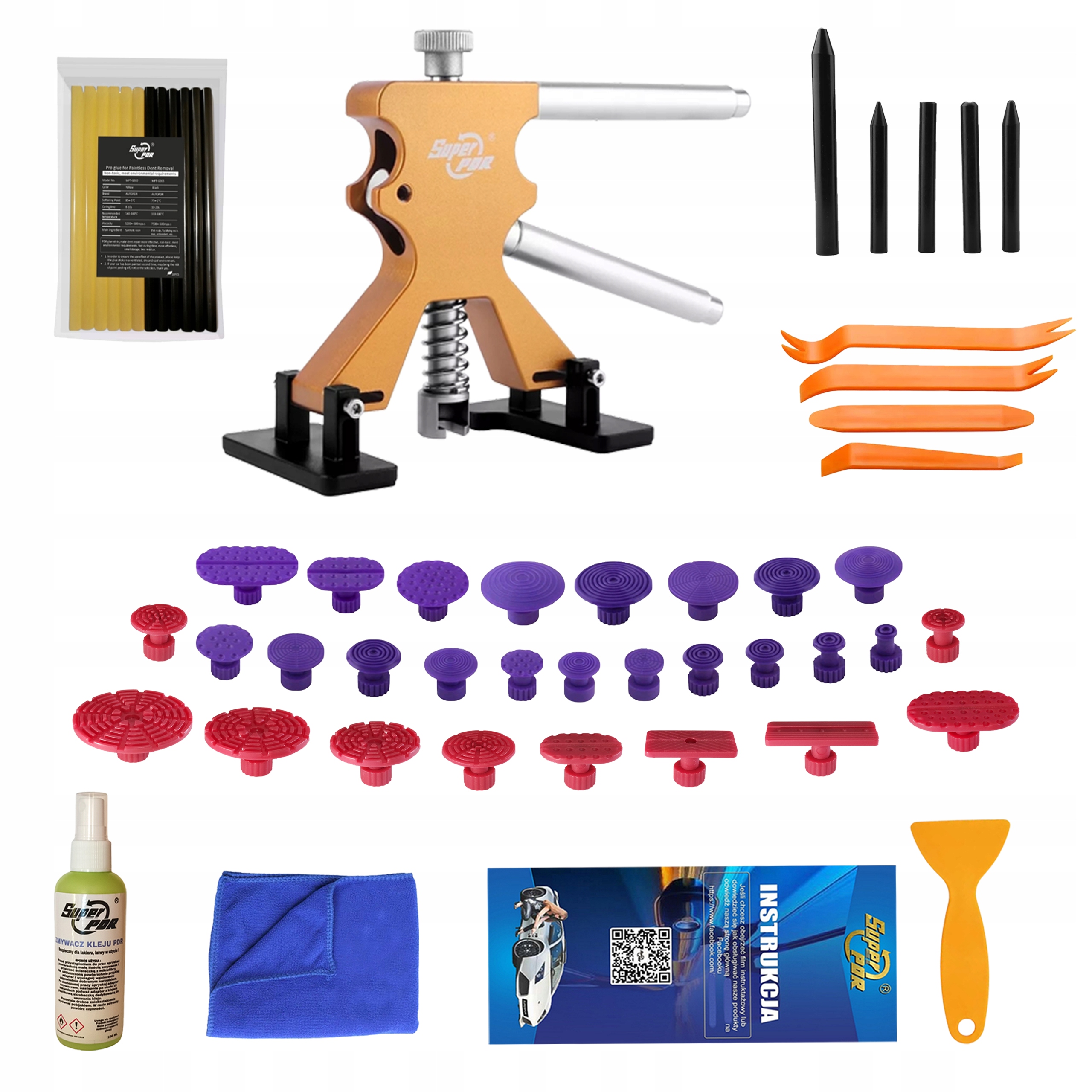 Sada nástrojů Pdr Puller Lepidlo Čistič