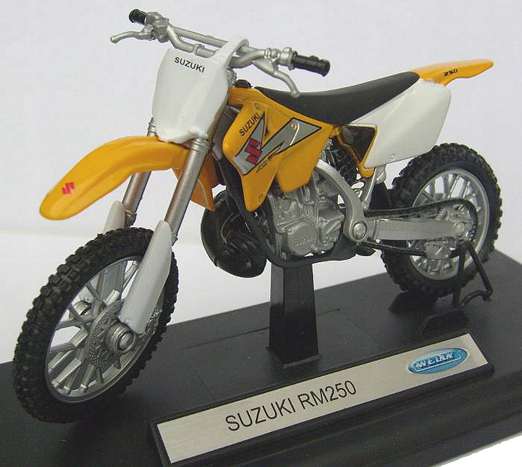 SUZUKI RM250 MODEL METALOWY WELLY MOTOR 1:18 CROSS Kod producenta 12144rm250