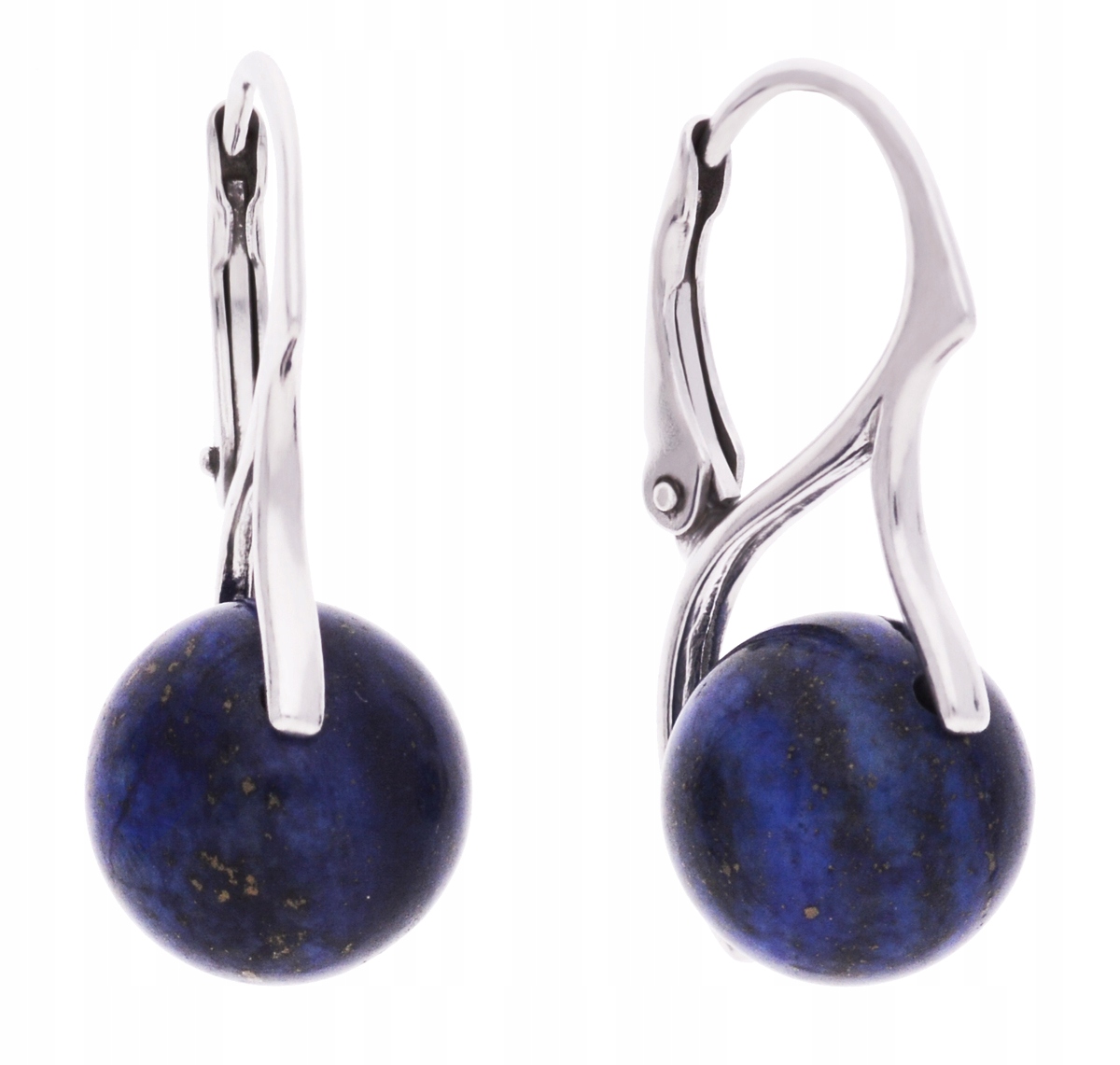 

Kolczyki srebrne naturalne lapis lazuli srebro 925