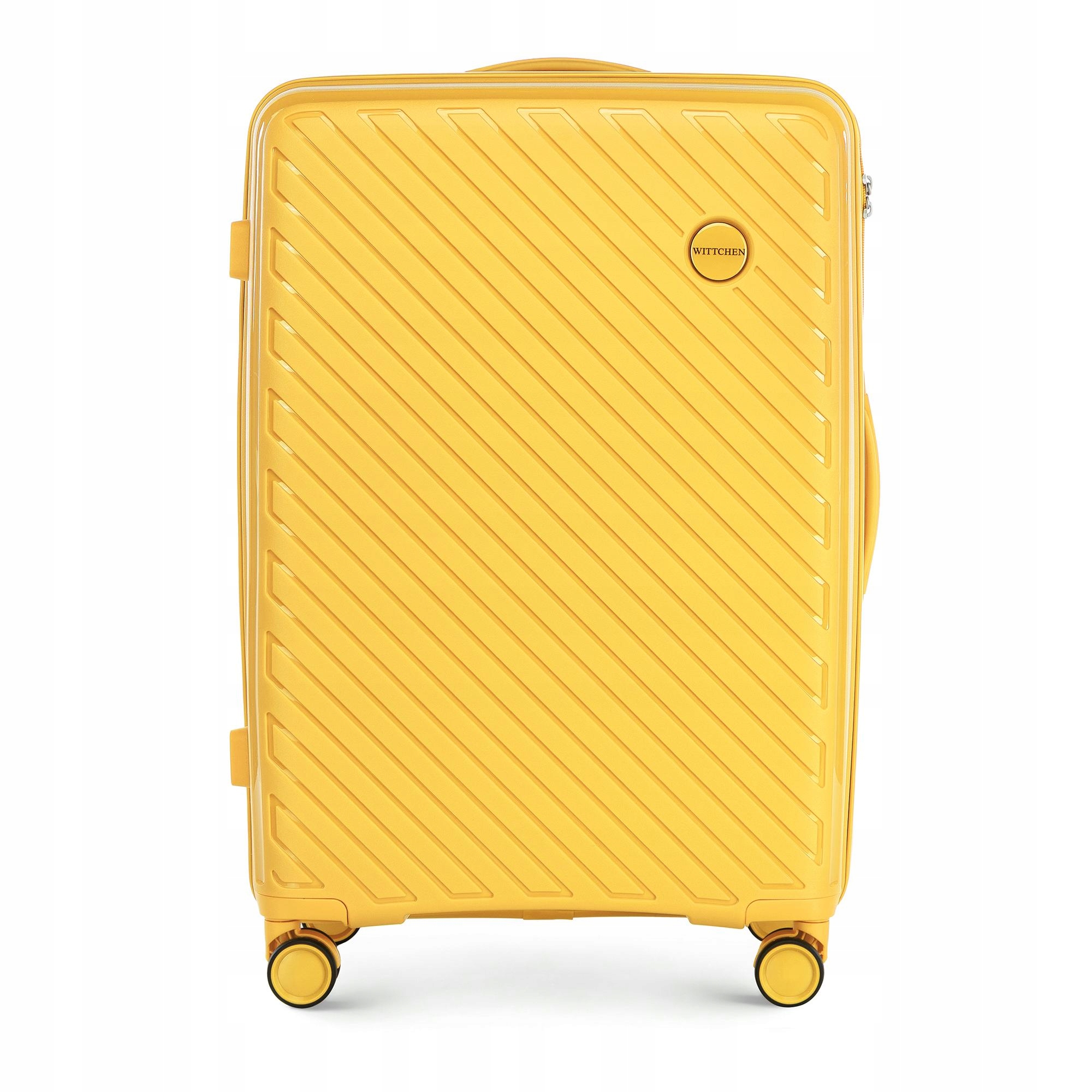 Walizka Wittchen 56-3T-202-50 Żółty Średni Polipropylen 66/46/26 CM 64L