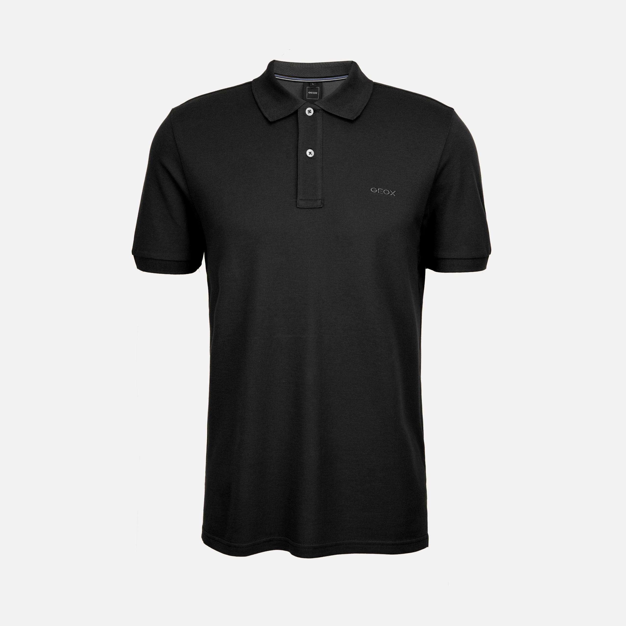 Geox Černé pánské polotričko Geox Polo