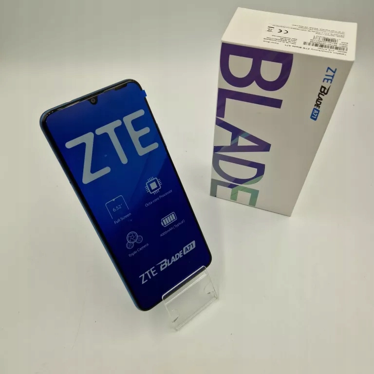 Smartfon Zte Blade A71 3GB-64GB 6.52" Niebieski Fabrycznie Zapakowany