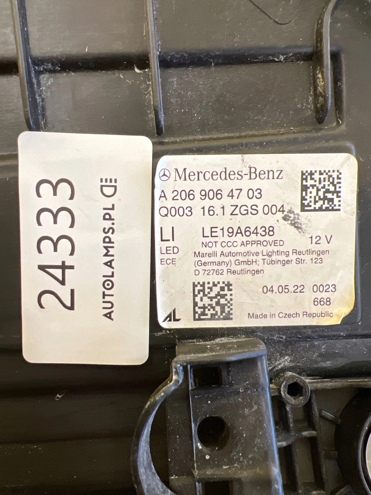 light left Mercedes C-Klasa W206 Full Led Digital Light A2069064703 21