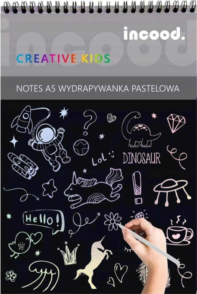 NOTES A5 WYDRAPYWANKA PASTELOWA, INCOOD.
