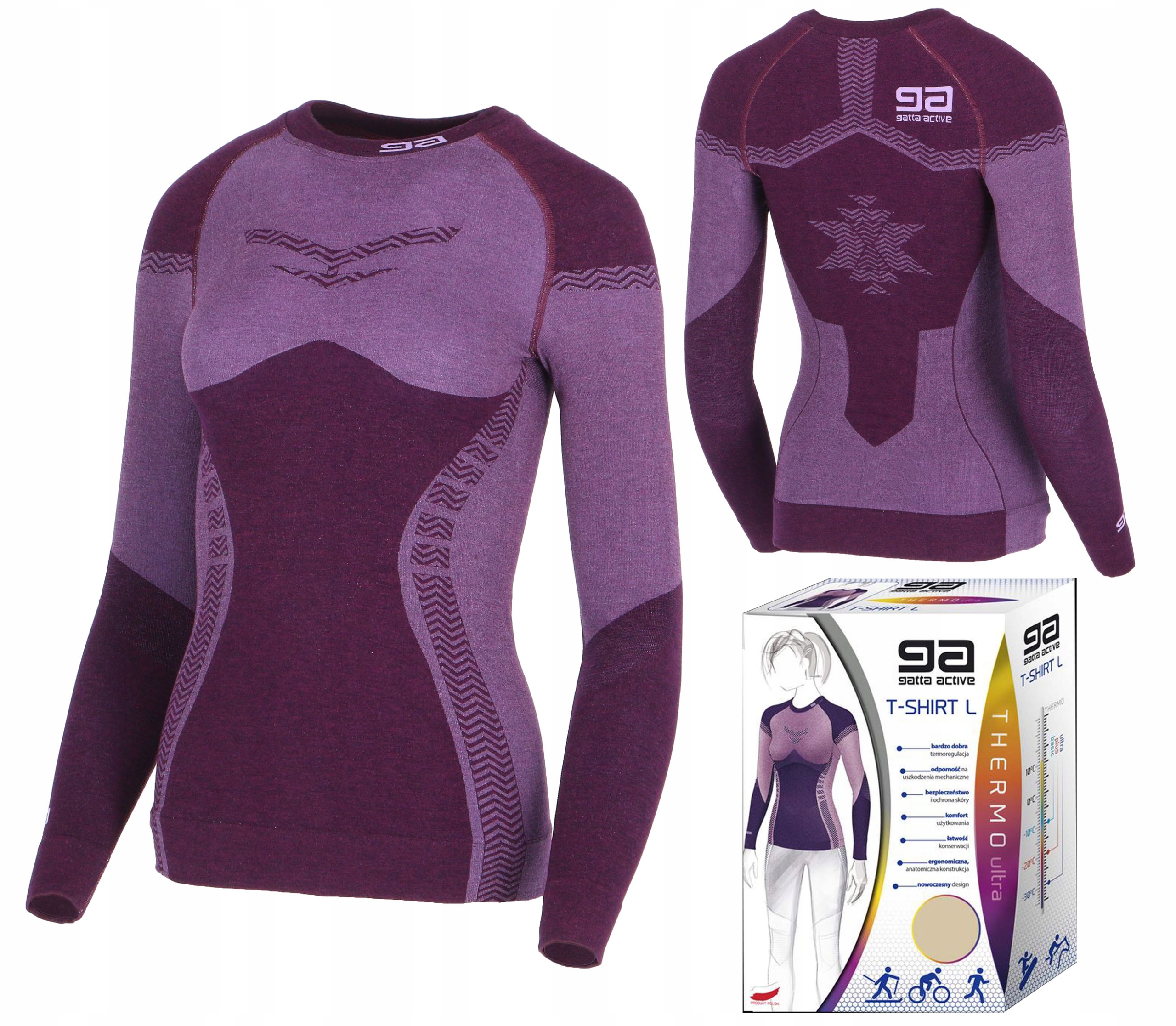 Dámské termoaktivní tričko Gatta Active Thermo Ultra Acai Berry S