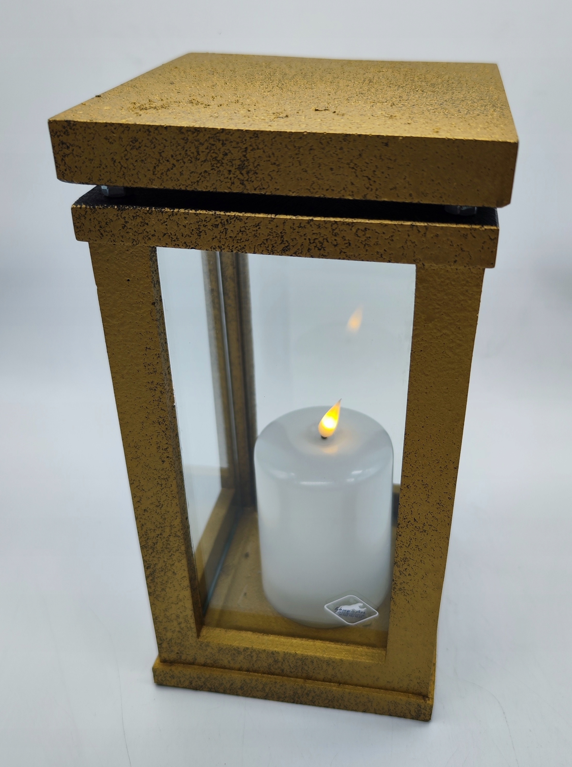 Lampion Domino/ Pryskyřice Zlatý /1 Kus