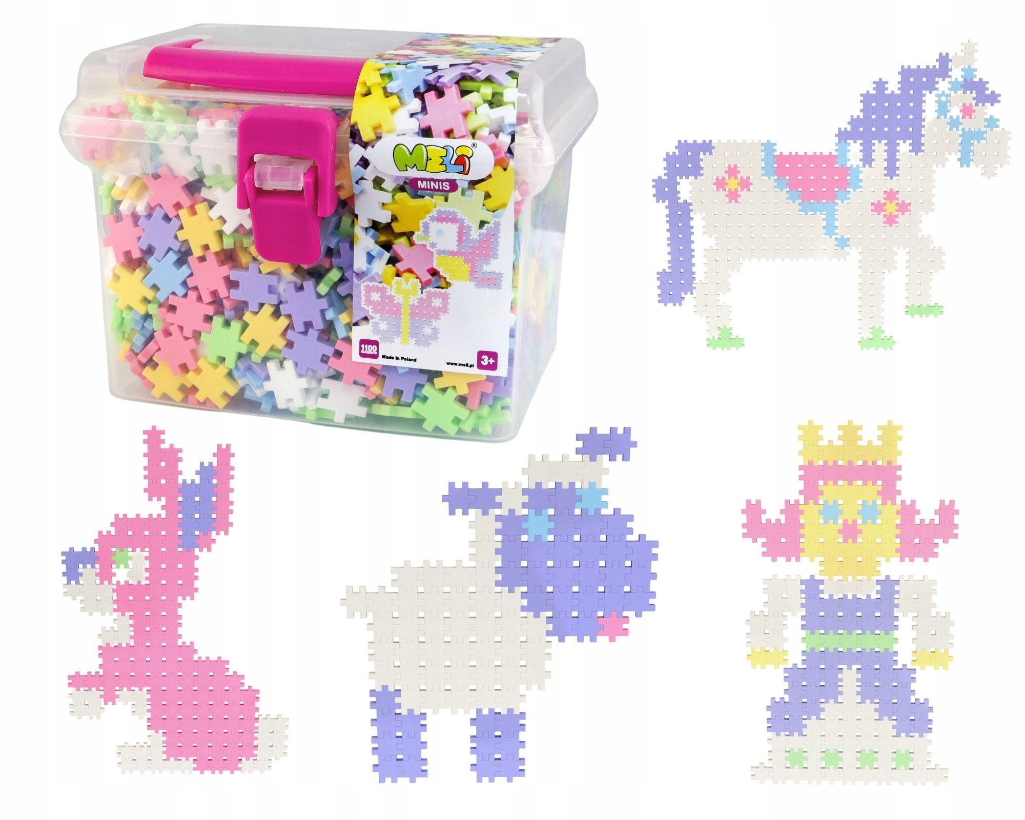 

Klocki Wafle Meli Minis Pastel Travel Box 1100 El