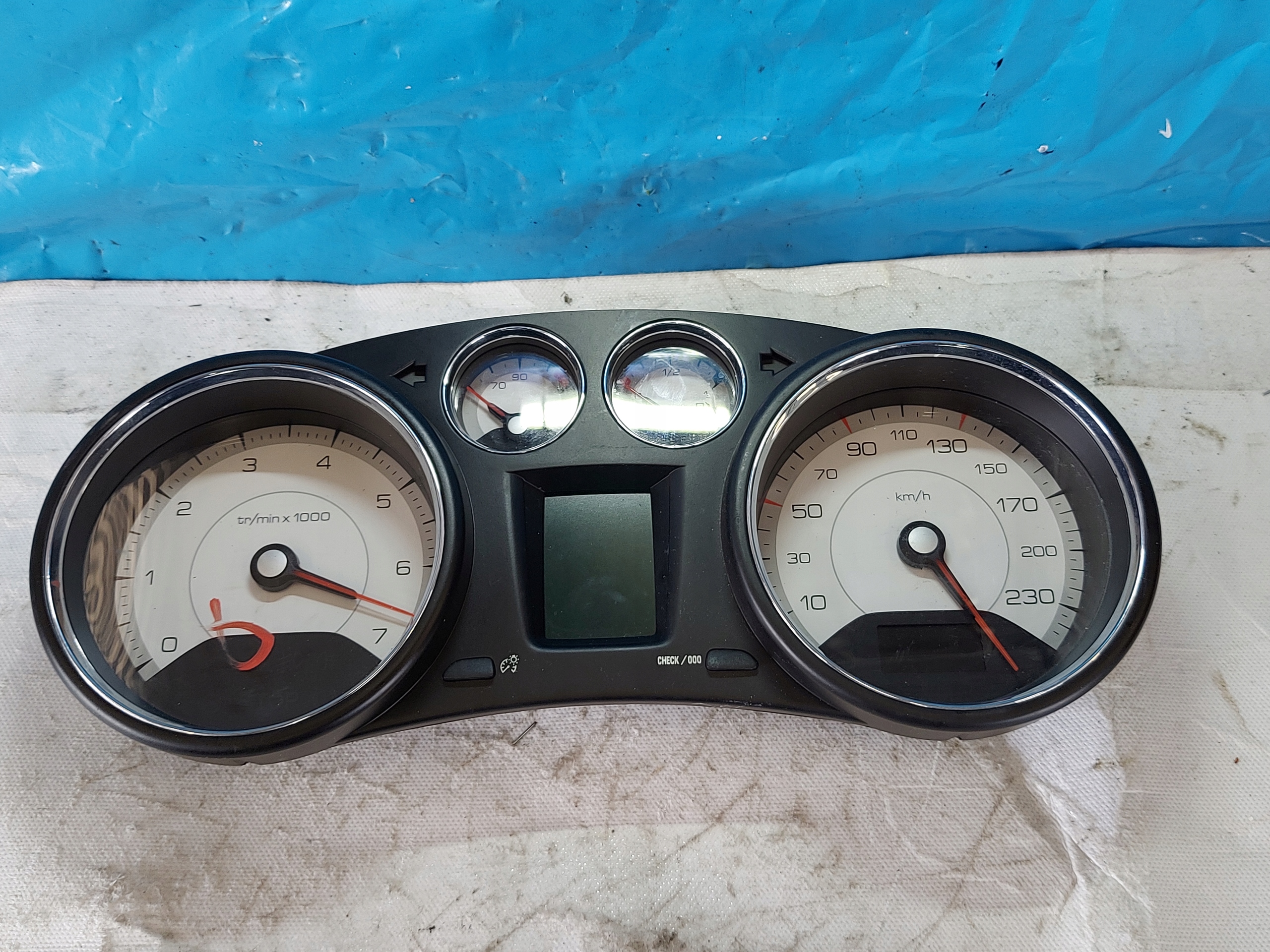 dials clock PEUGEOT 308 1.6 VTI 9665107580