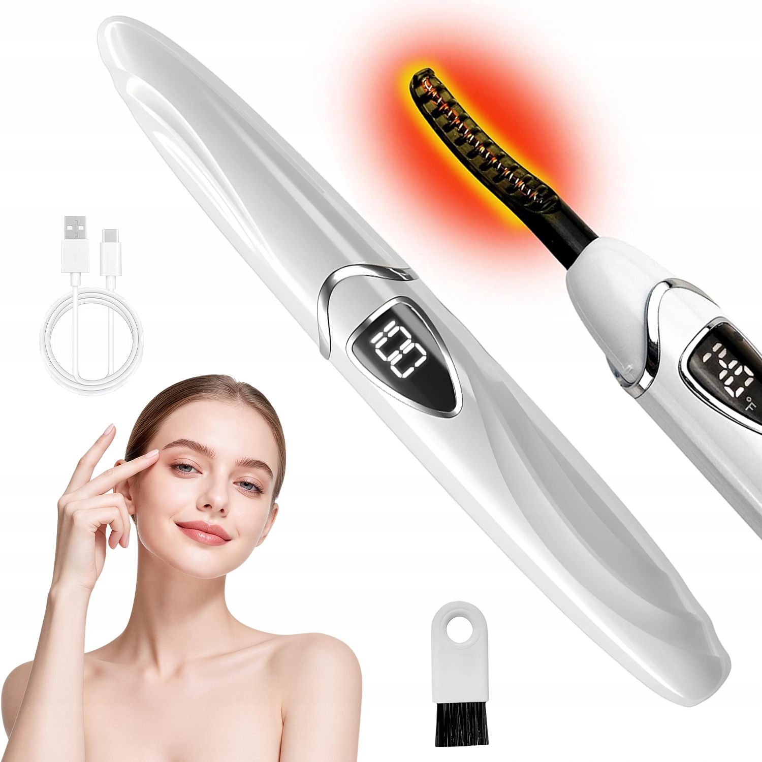 Inteligentní Vyhřívaná Řasenka S Led Displejem O Teplotě 60 Až 90 °C