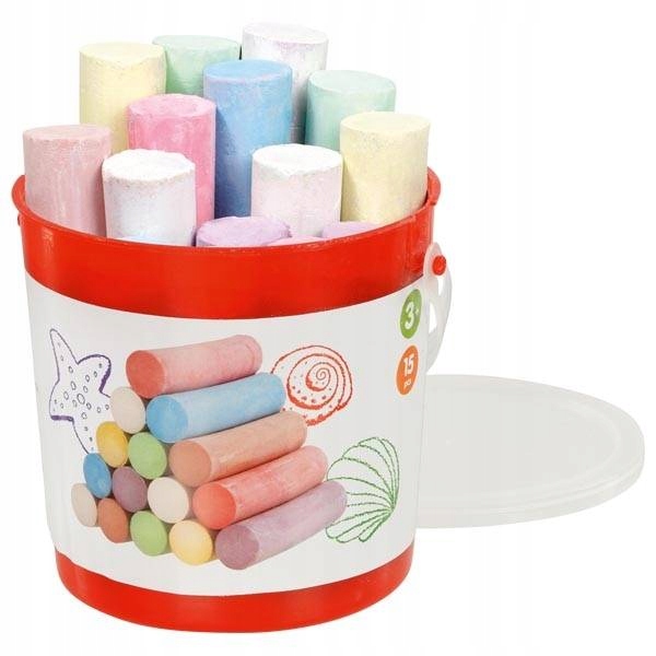 

Kolorowa Kreda do malowania po chodniku 15 el Goki