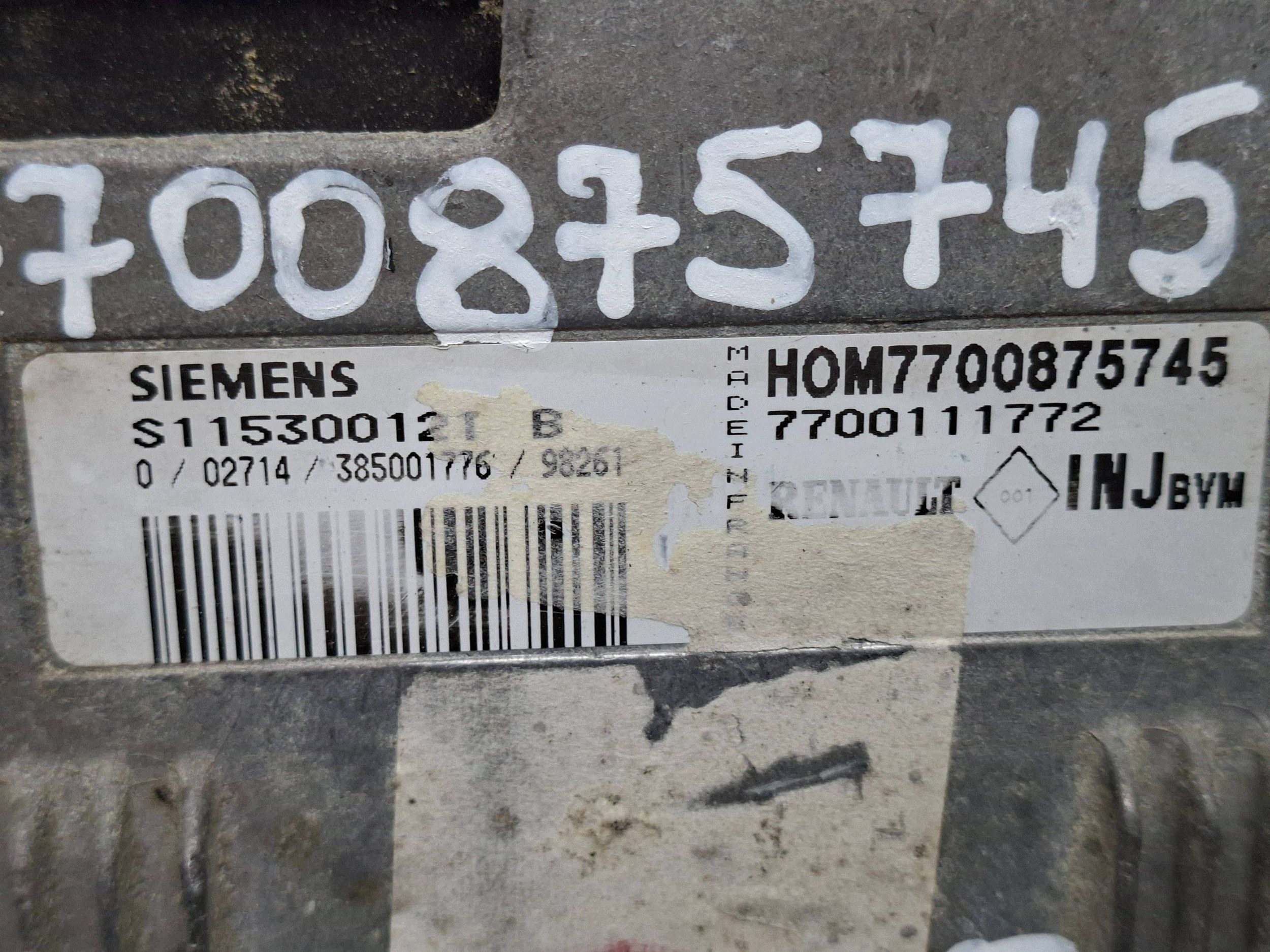 computer 7700875745 S115300121B 7700111772 RENAULT SCENCI e MEGANE e 1.6
