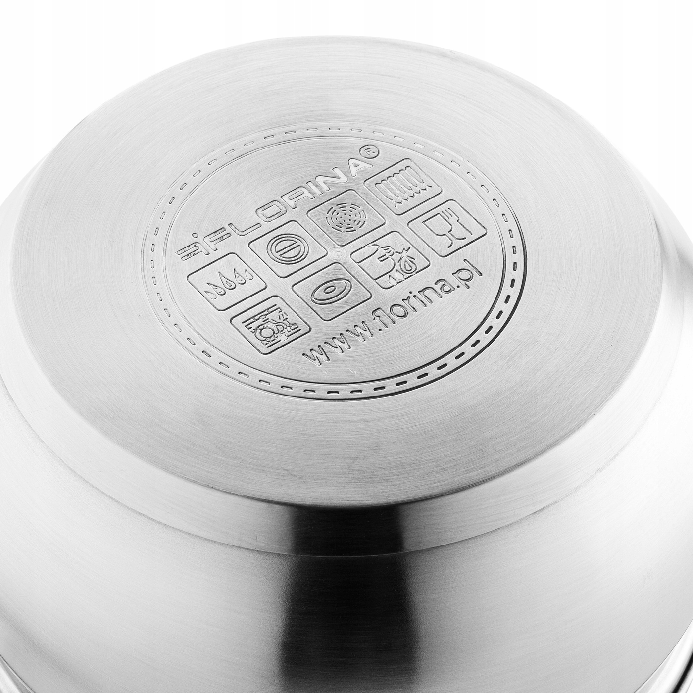 Komplet garnków nierdzewnych Florina Miron 8 elementów na indukcję Kod producenta 646236