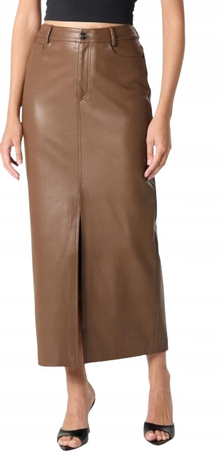 Dlouhá Sukně Z Ekologické Kůže S Rozepínáním S J5A