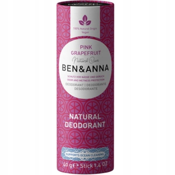 Deodorant V Tužce Na Bázi Sody Pink Grapefruit Eco 40 g Ben & Anna