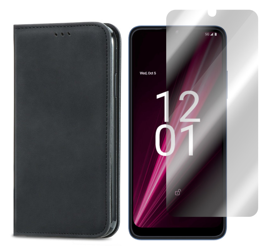

Etui Smart Retro do T-Mobile T Phone 5G czar+SZKŁO