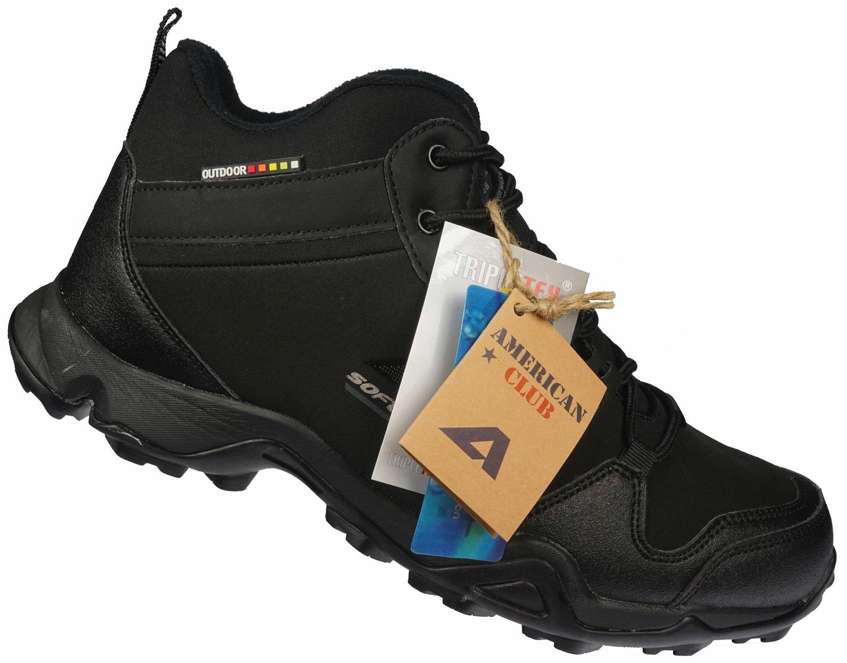 

Zimowe buty męskie American Club WT-63BL