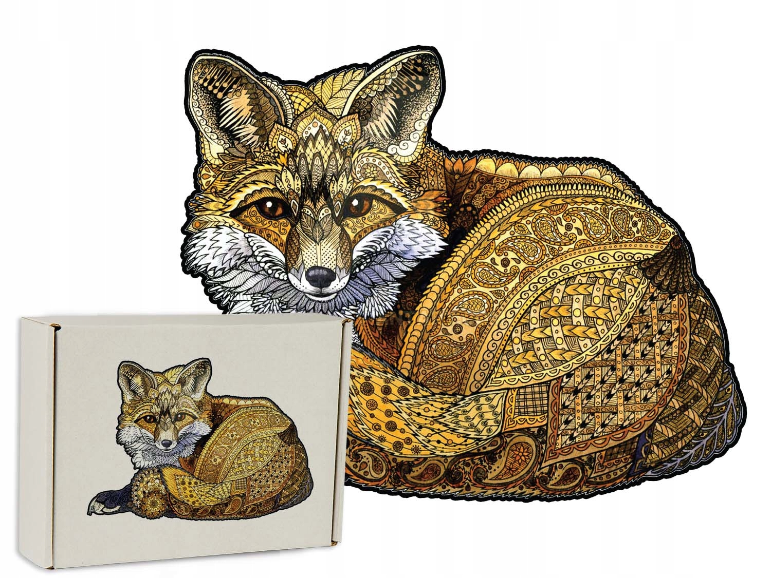 

Puzzle Drewniane dla dorosłych Lisek XXL