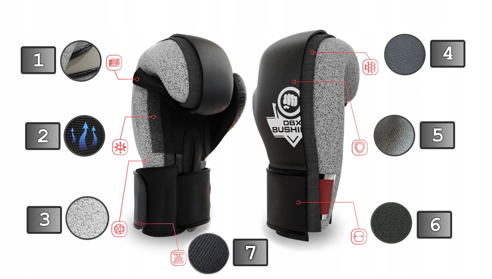 RĘKAWICE BOKSERSKIE TRENINGOWE SPARINGOWE ZE SKÓRY SKÓRZANE BIAŁE DBX 14 oz Model DBD-B-2