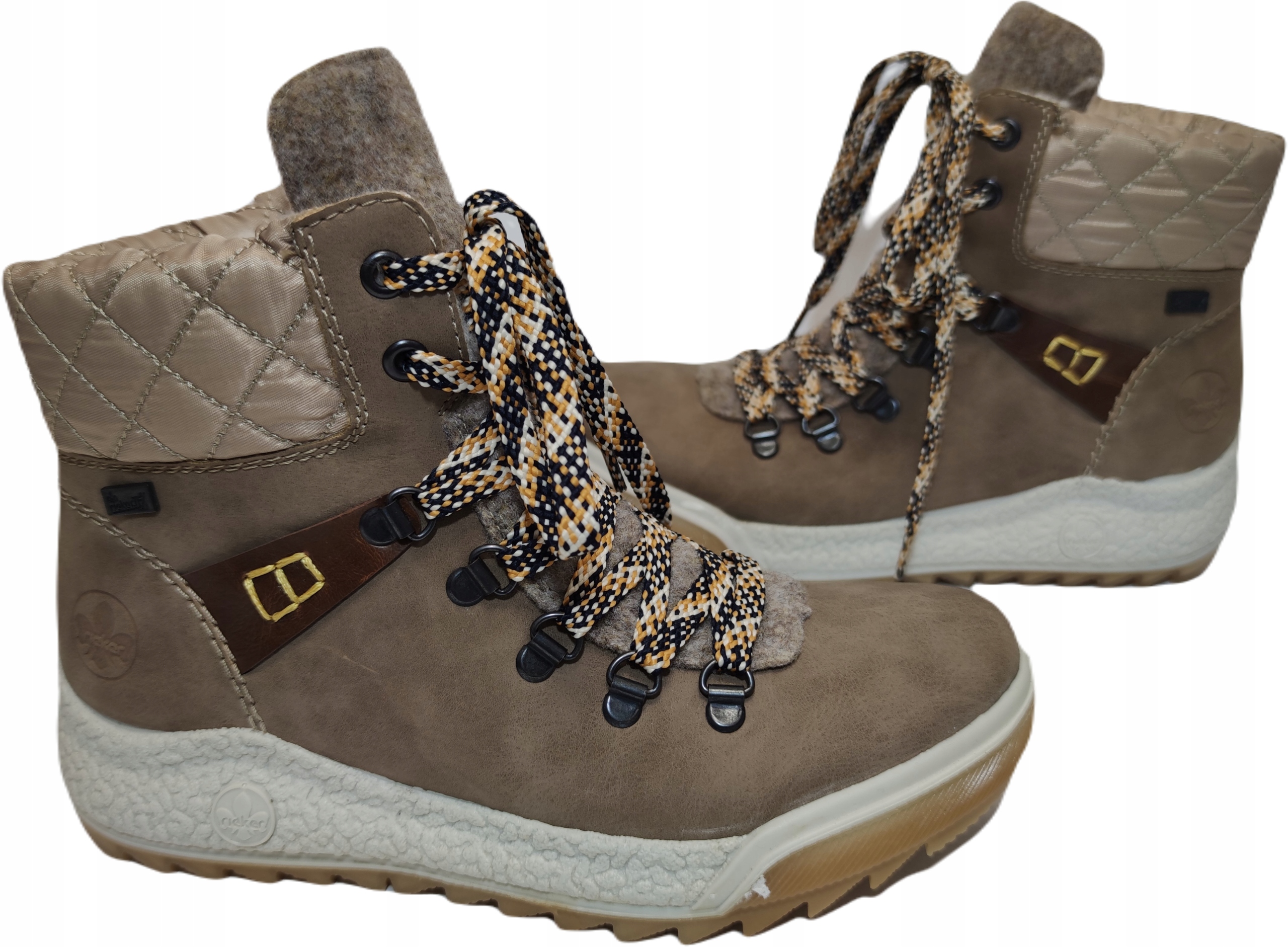 Kotníkové Boty vlněná membrána tex Rieker Y4731 Béžová r36