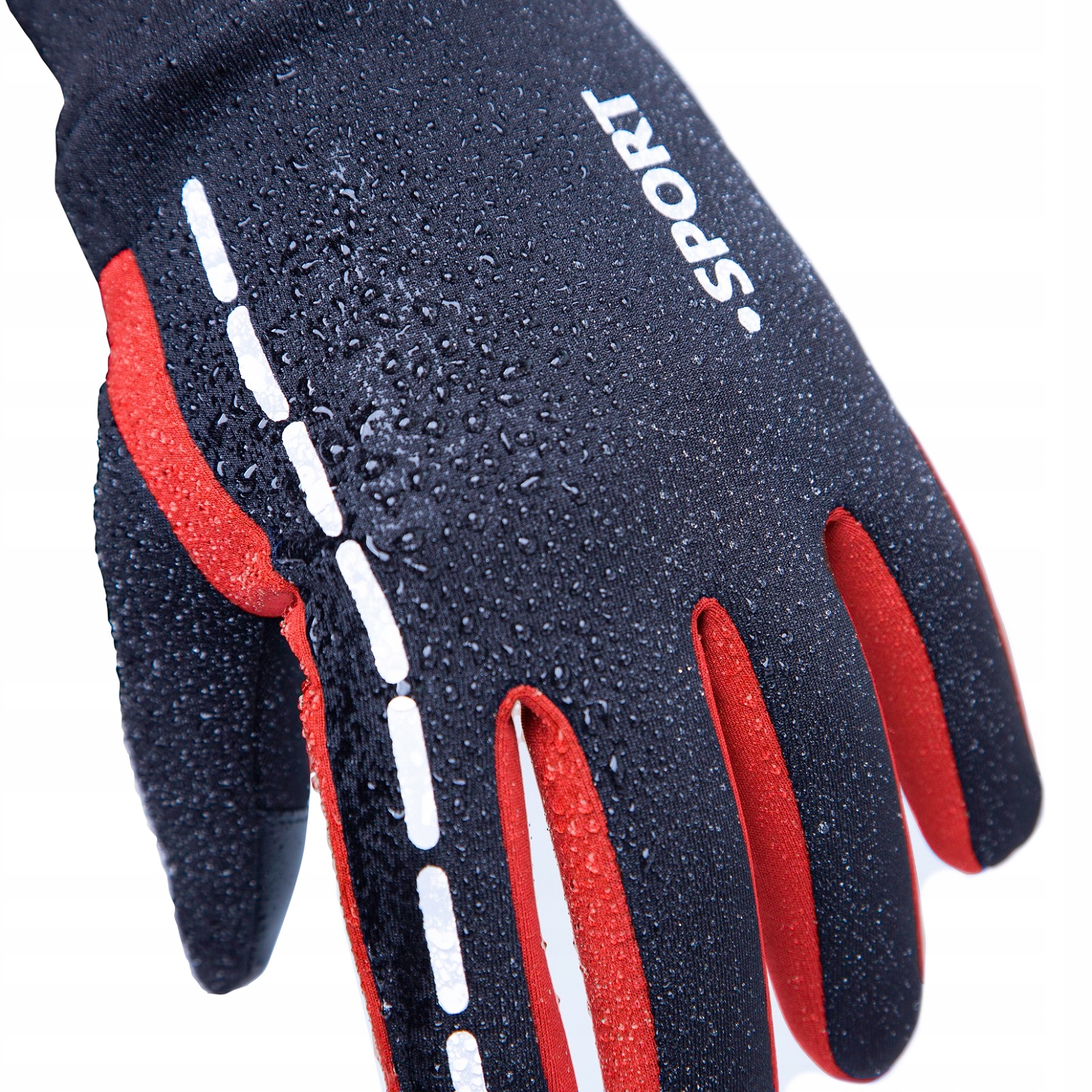 RĘKAWICZKI ROWEROWE ZIMOWE L MĘSKIE DAMSKIE CZARNE ODBLASK DOTYKOWE CIEPŁE Kod producenta Rękawiczki dotykowe męskie damskie ciepłe