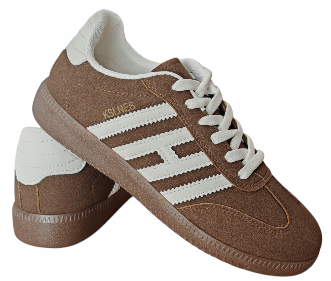 Damskie buty sportowe adidasy tenisówki brązowe trampki Kampss Sneakersy 37