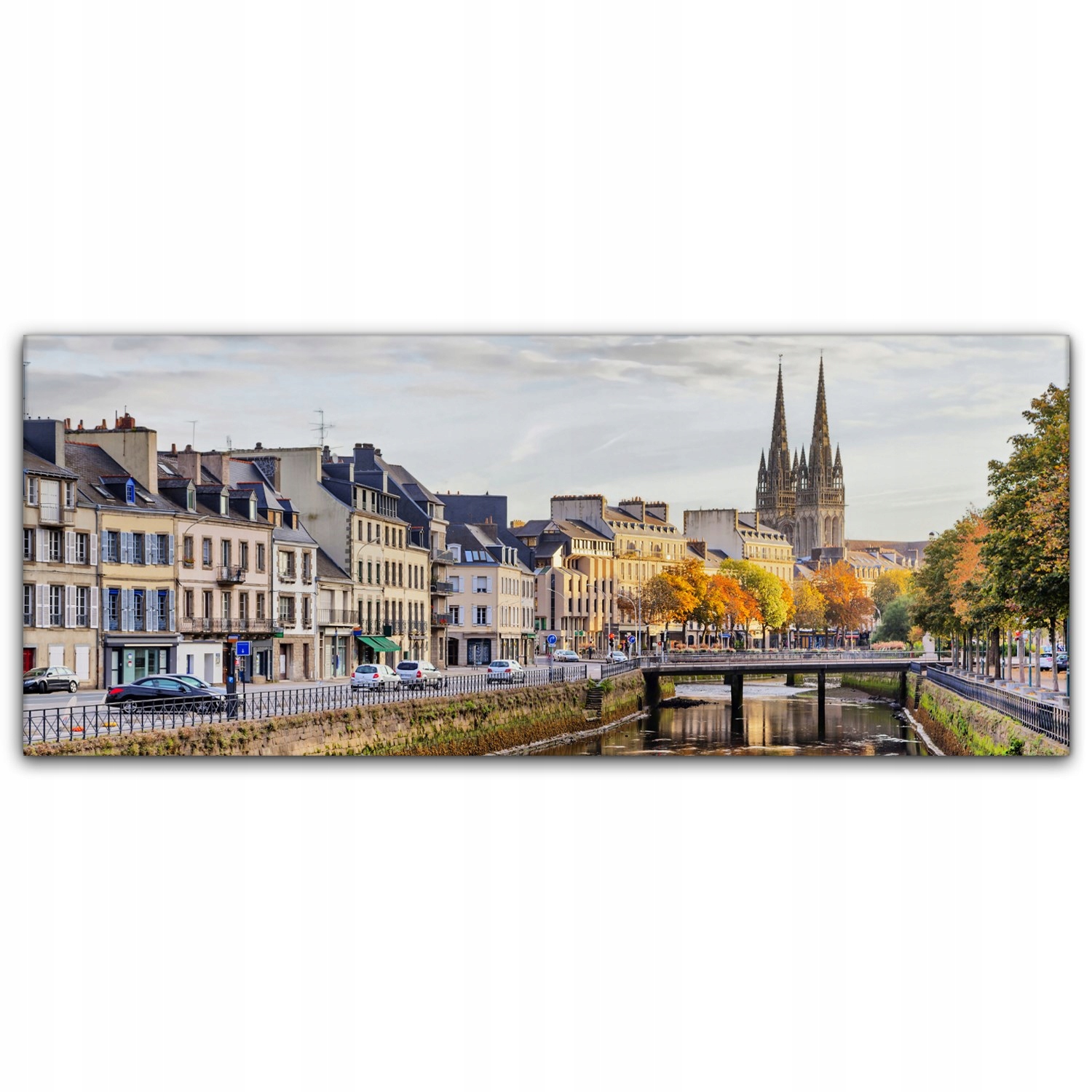 

Obraz canvas na ścianę 125x50 Francja Rzeka Miasto