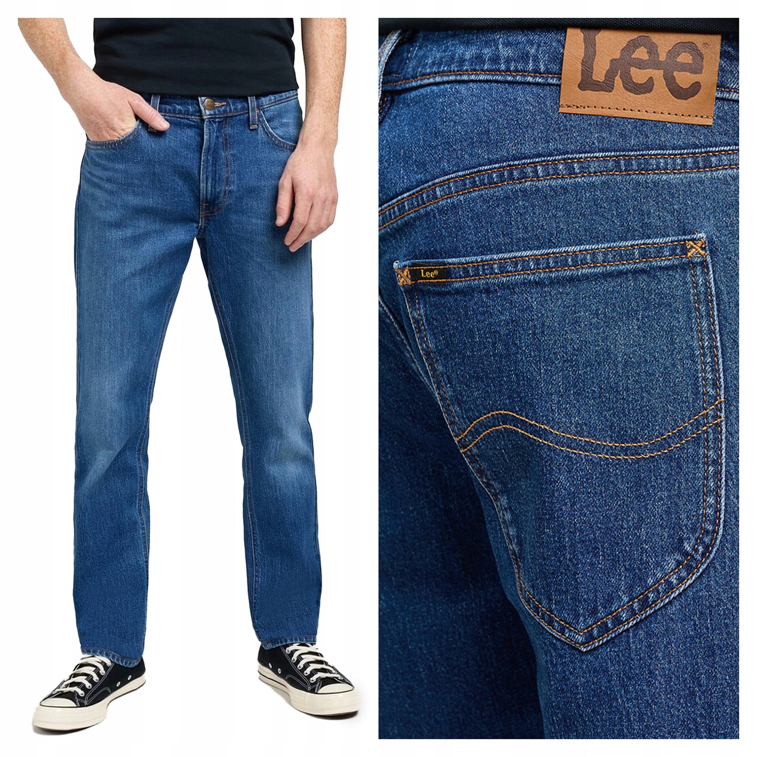 Pánské jednoduché džínové kalhoty Lee Daren Zip Fly 33/32