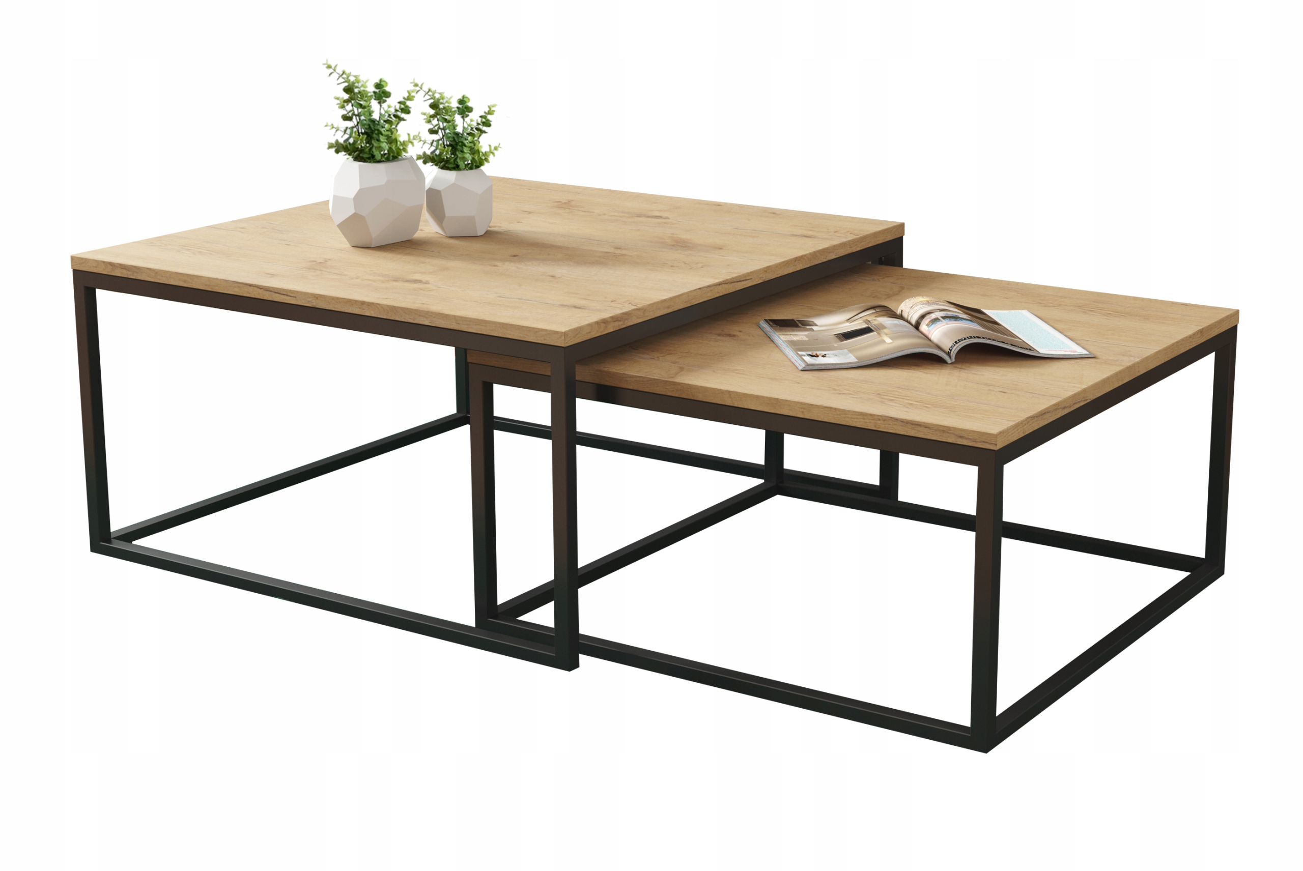 

Stolik kawowy Dakar ława loft industrial metalowy