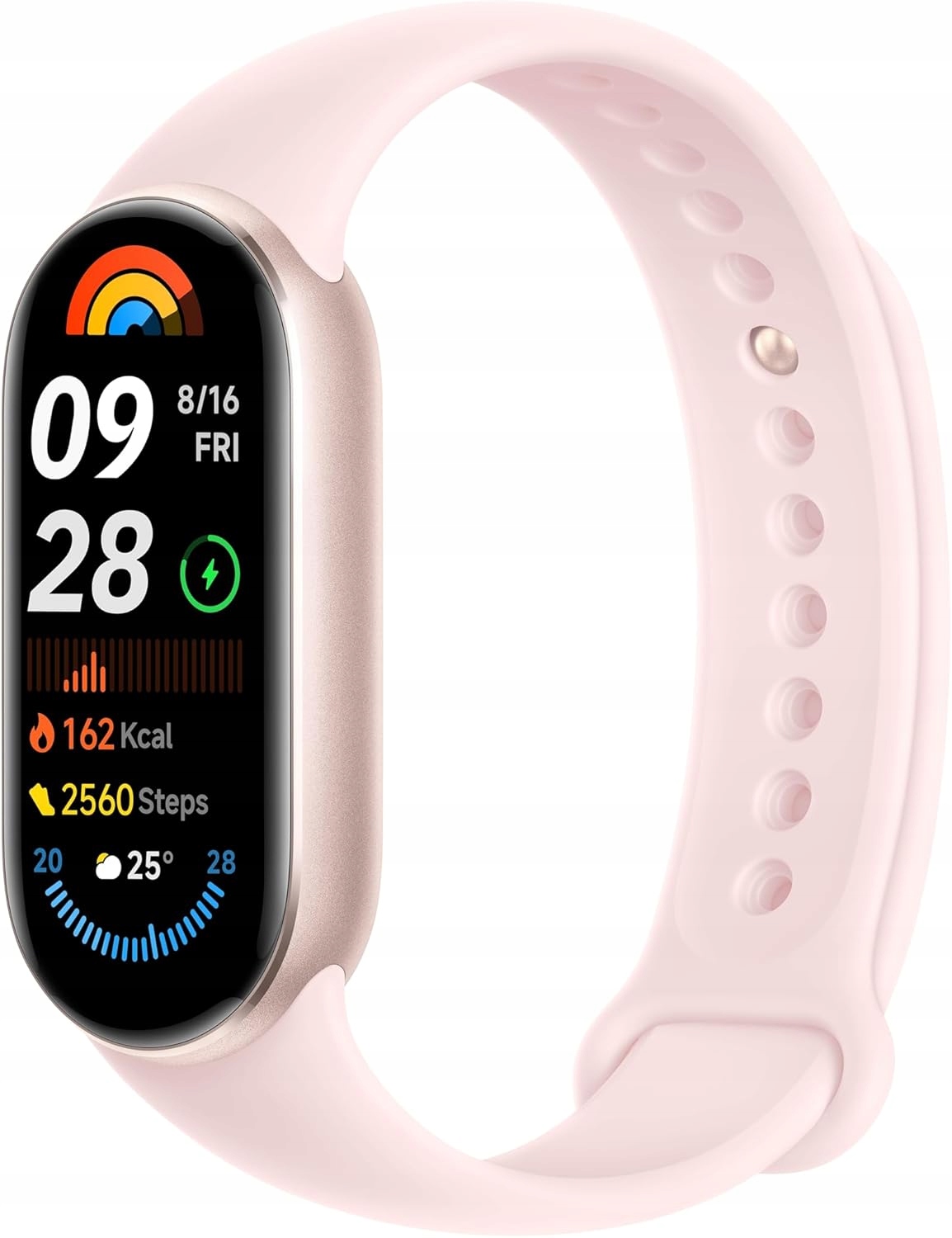 Chytré Hodinky Hodinky Xiaomi Smart Band 9 Mystic Rose S Monitorem Tepové Frekvence