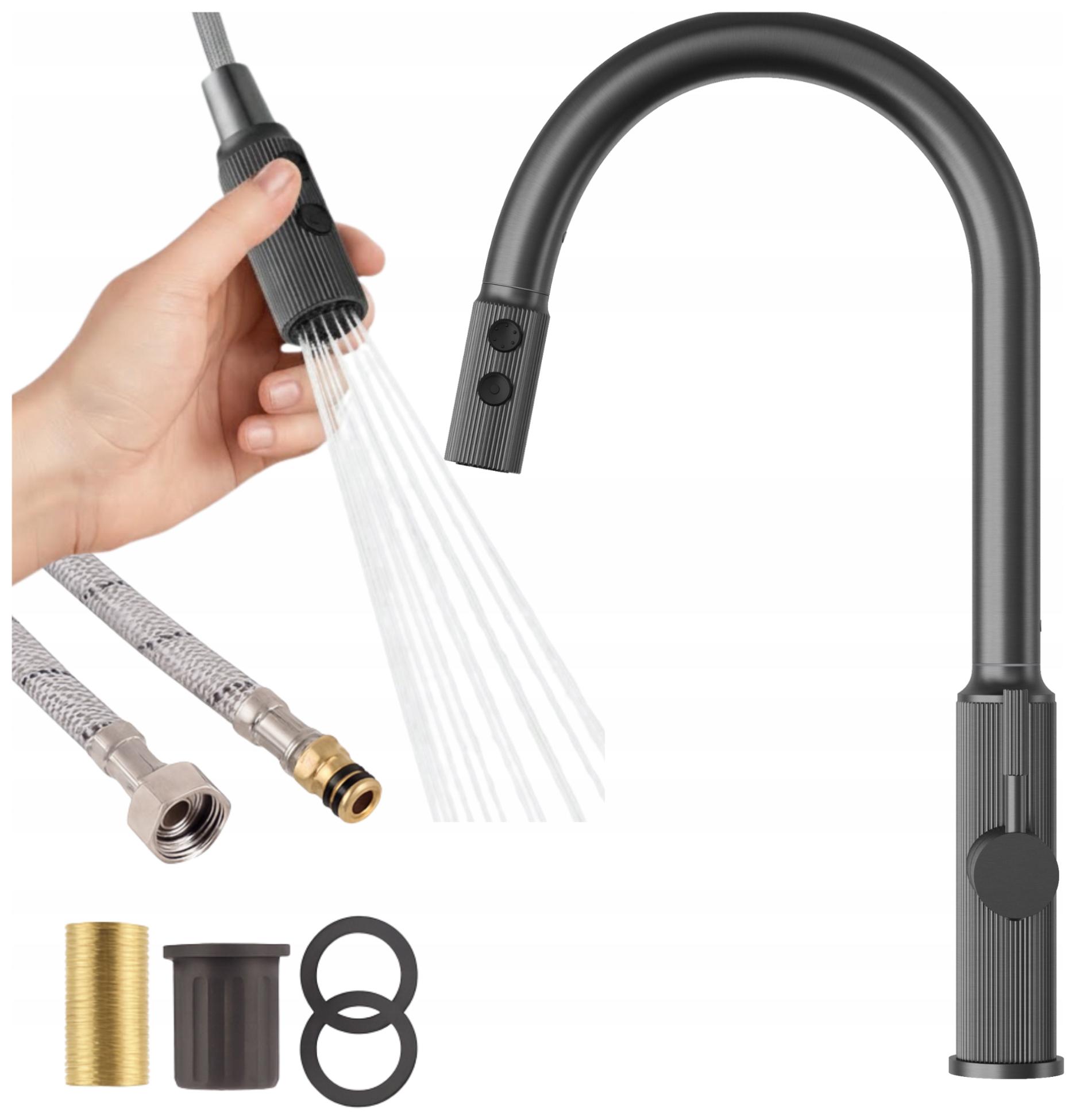 Kuchyňská baterie Gungrey vytahovací sprcha Stojanový kohout Luna 2 funkce