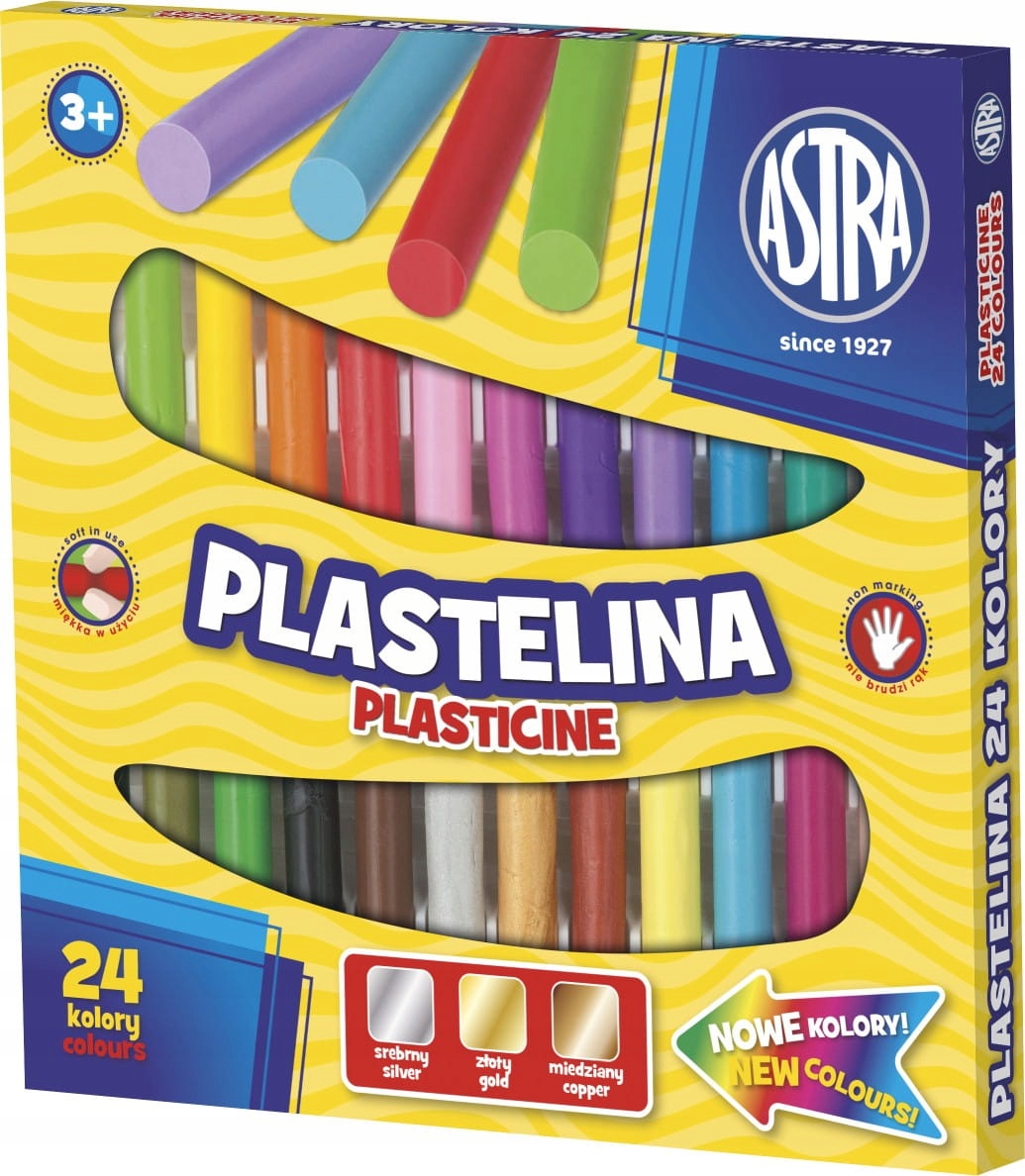 

Plastelina Okrągła Szkolna Astra 24