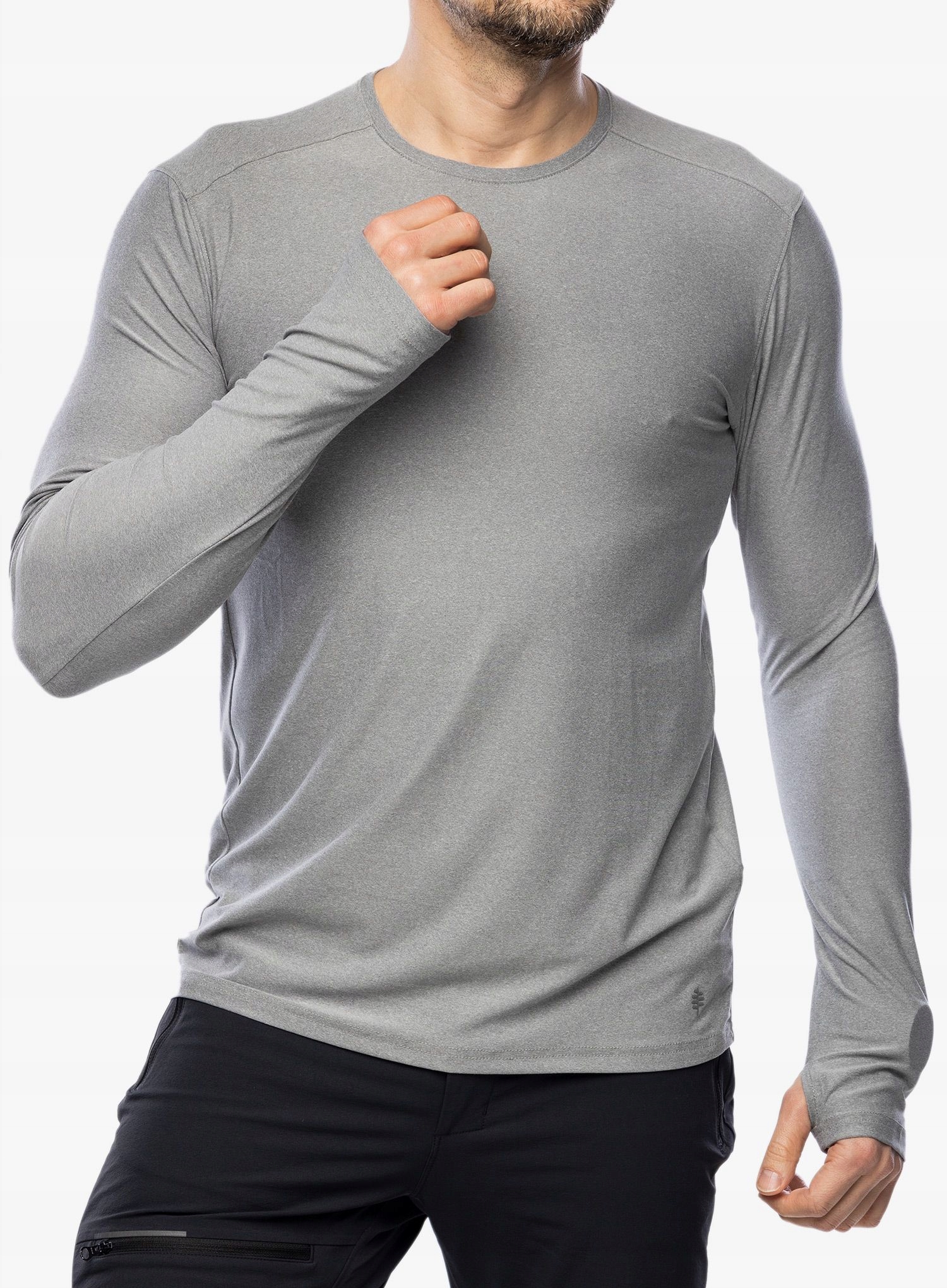 Bluza Royal Robbins Amp Lite Crew L/s lt pewter htr XXL