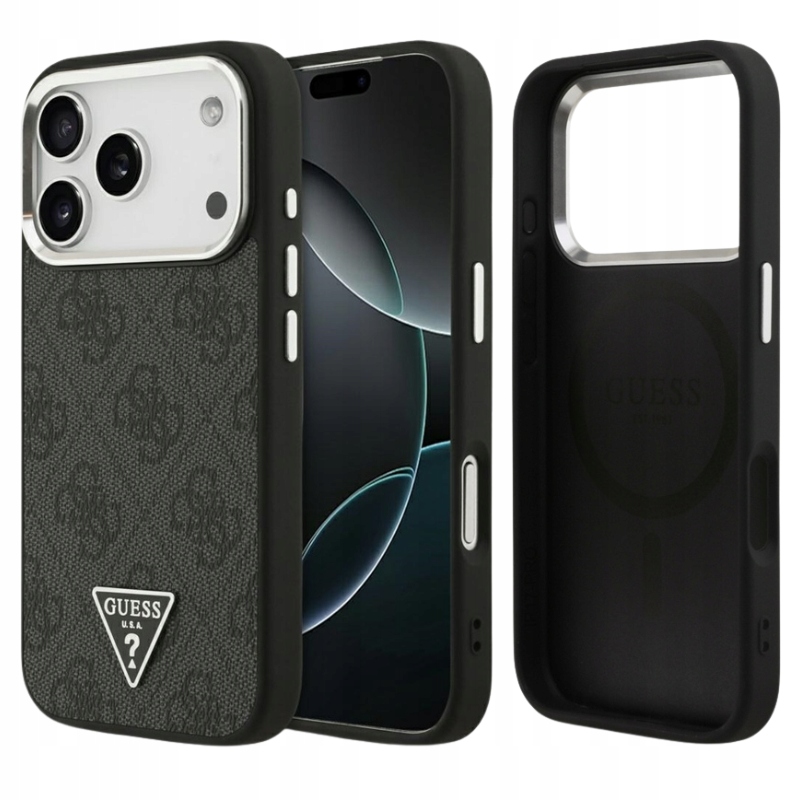 Pouzdro Pro Iphone 17 Pro pro Magsafe Guess Černé Originální Magnetické Pouzdro