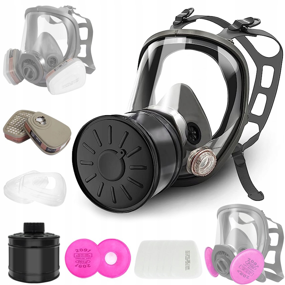 MASKA PEŁNOTWARZOWA 6800 DO WIELOKROTNEGO UŻYTKU , OCHRONA DRÓG ODDECHOWYCH