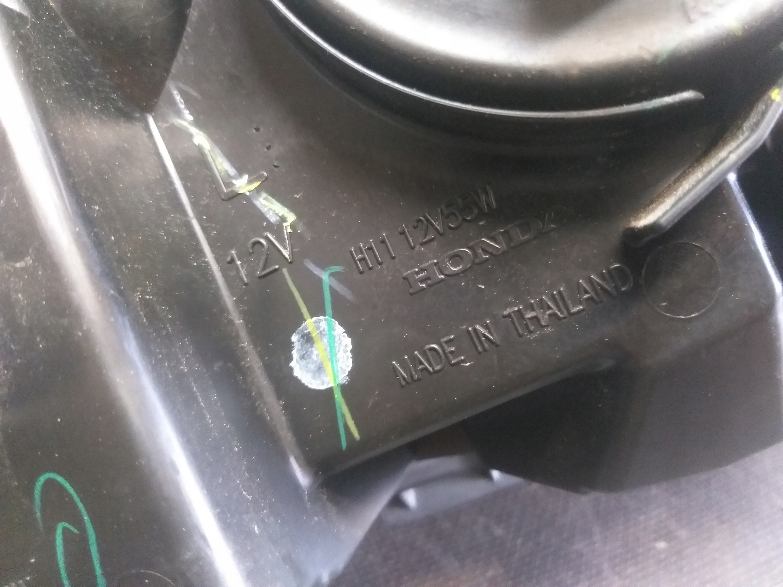 light front left HONDA CIVIC X 15- lens