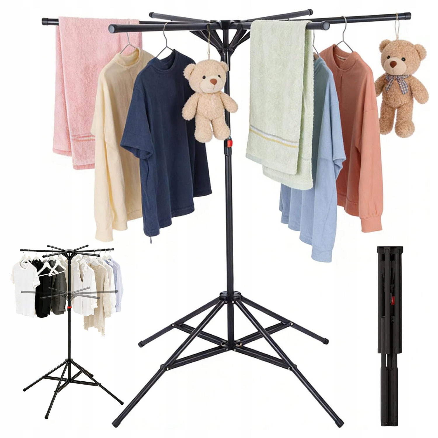 Věšák Na Oblečení Se 6 Rameny Je Stabilní A Spolehlivý Pro Dům I Zahradu