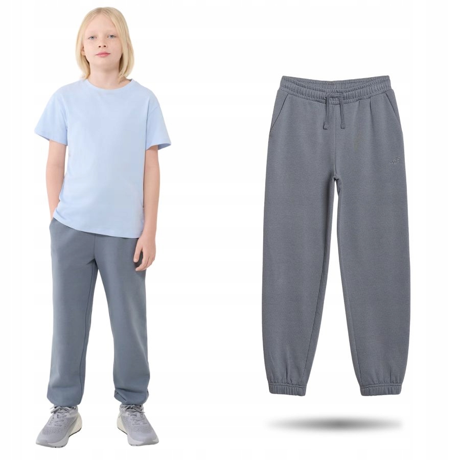 SPODNIE CHŁOPIĘCE 4F DZIECIĘCE SPORTOWE DRESOWE NA CO DZIEŃ