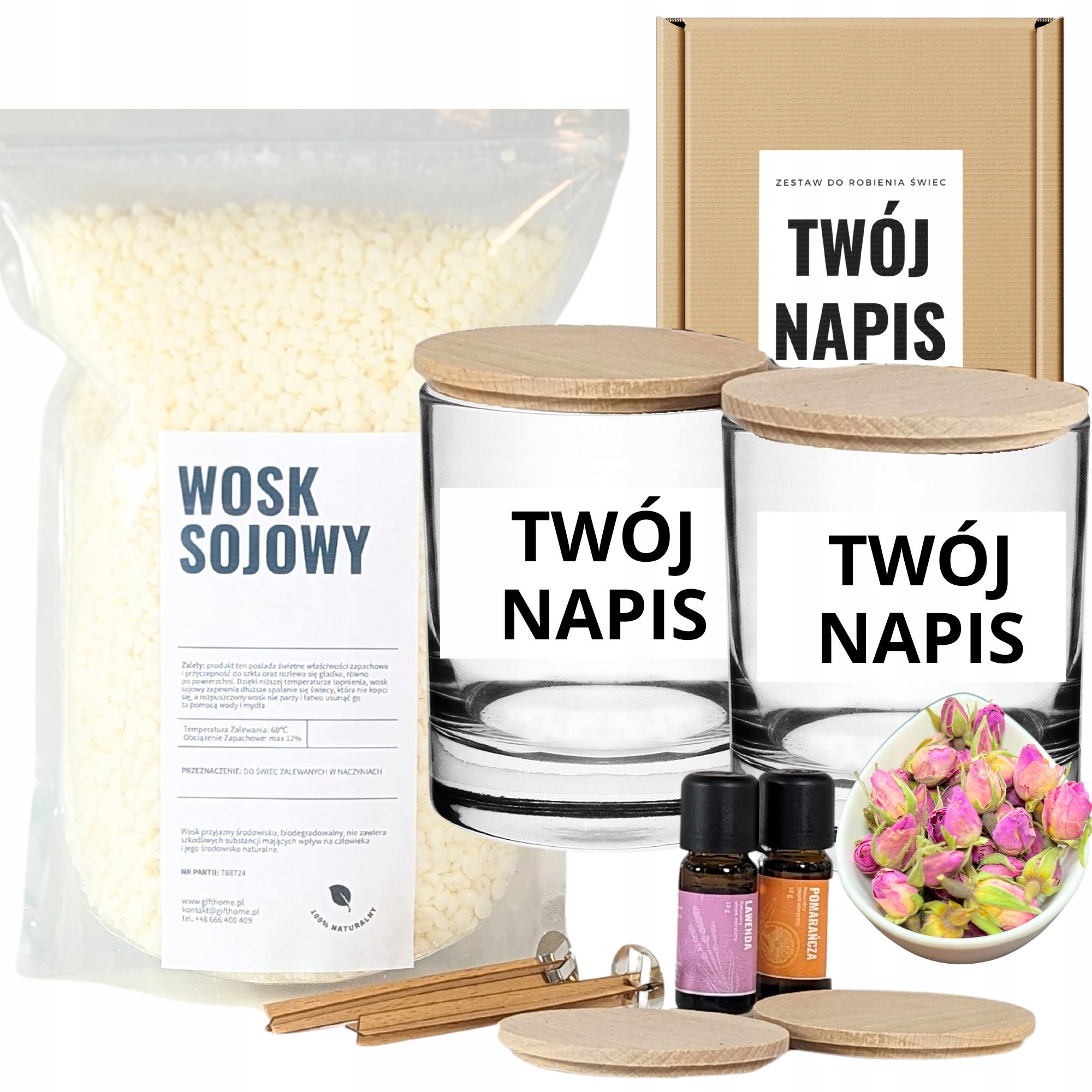 Personalizovaná Sada na výrobu vonných svíček dárek pro kamarádku