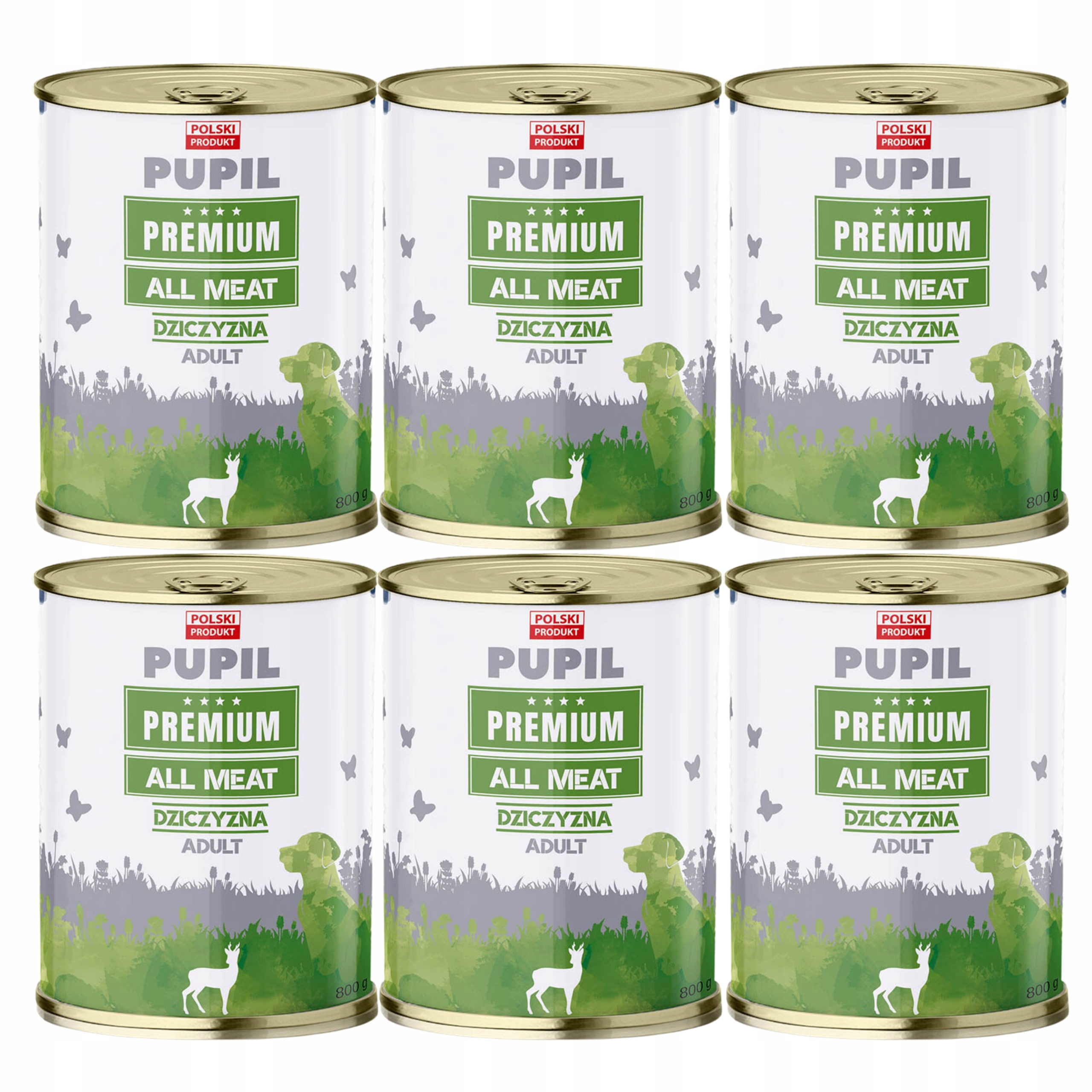 Levně Pupil Premium All Meat Krmivo mokré pro psa Zvěřina 6 x 800 g