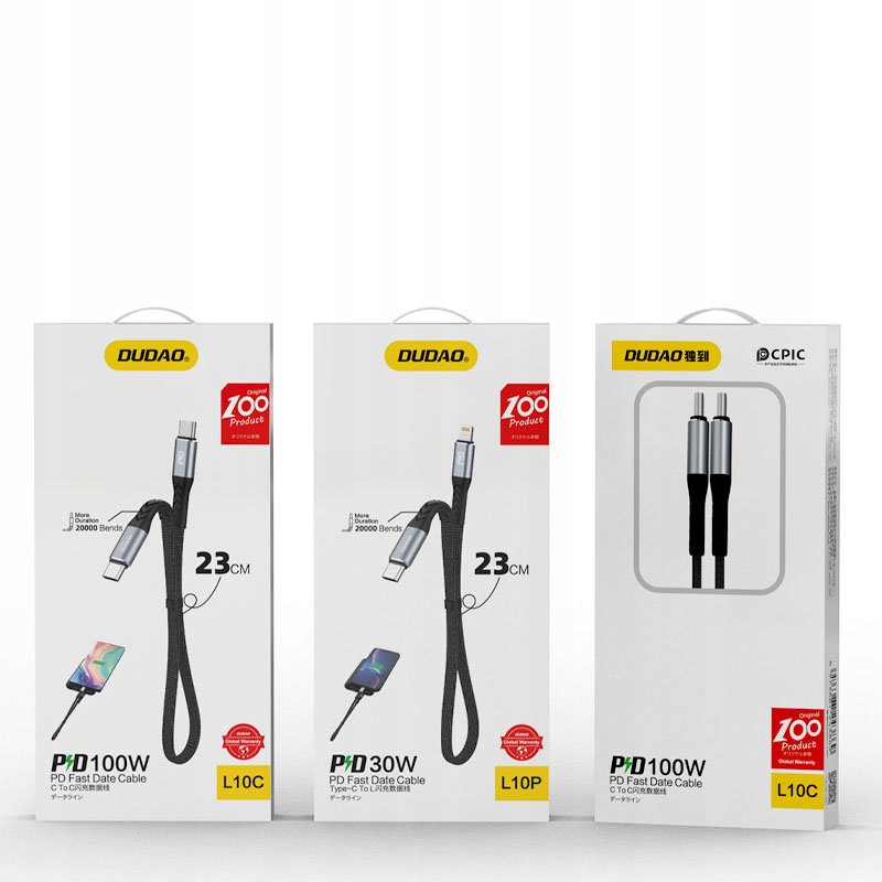 Krótki Kabel USB-C Lightning do Apple CarPlay 23cm - Sklep, Opinie, Cena w