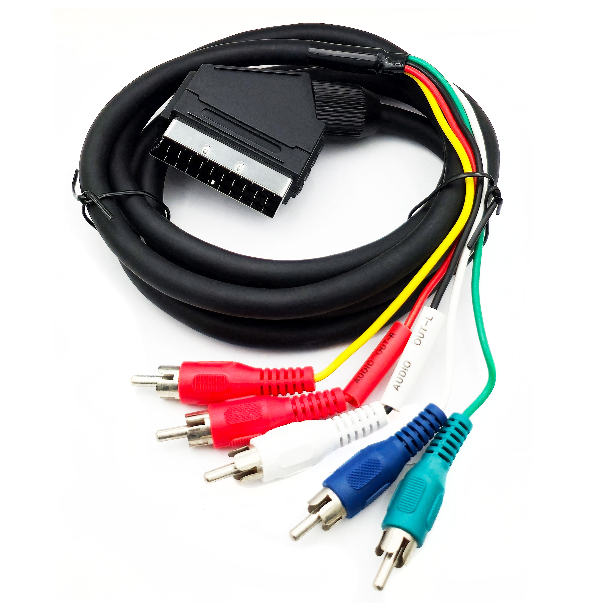 Kabel Talvico E/5RCA-OUT Scart (Euro)-5RCA Audio OUT 1,5 m