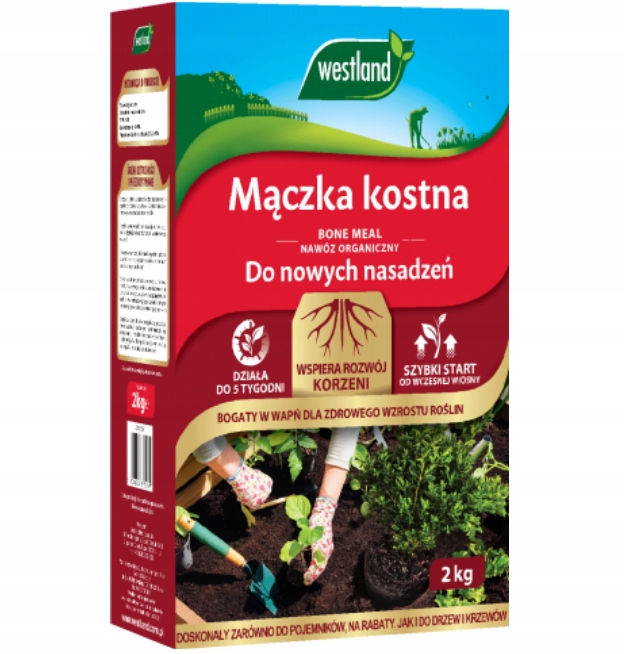 

Nawóz mączka kostna do zielonych 2kg Westland