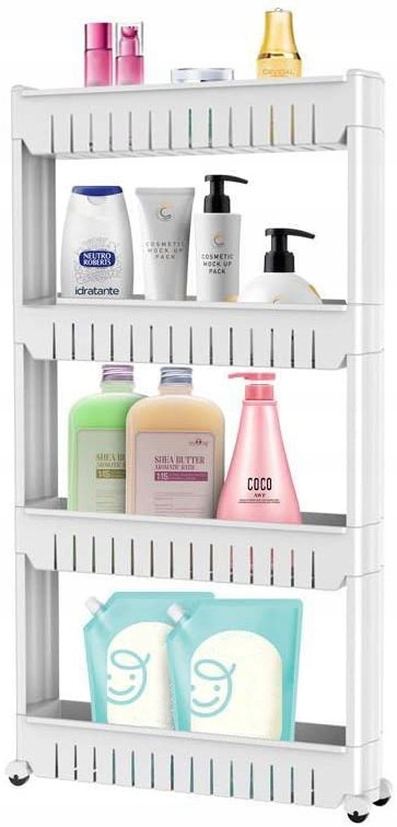 

Mobilna Szafka Regał Na Kółkach Półka Łazienkowa