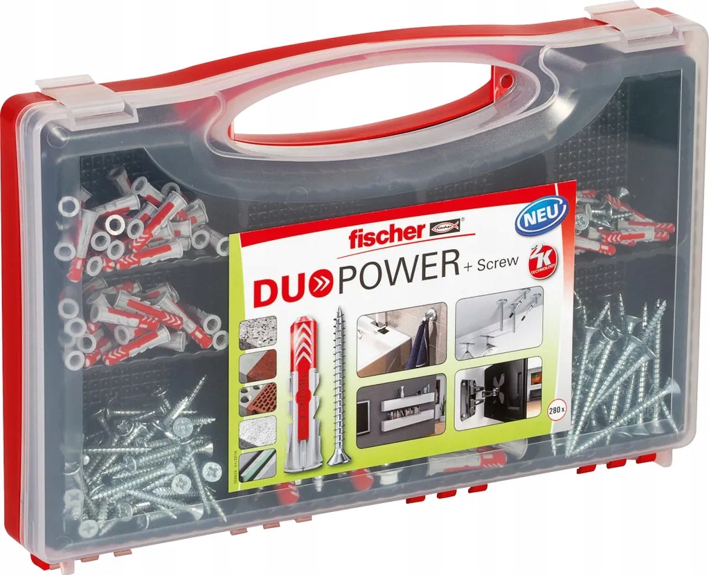 Fischer Sada kolíků Duopower vruty 280ks