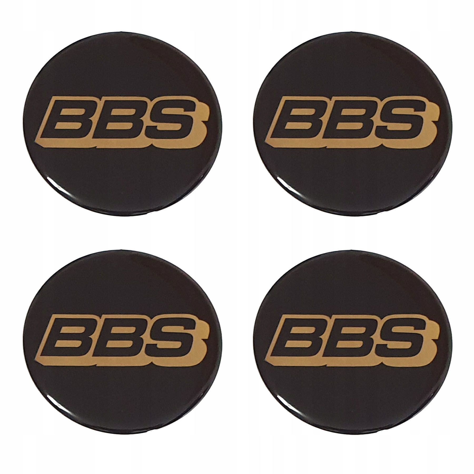 

Naklejki Na Dekielki Felgi Kołpaki Bbs 56 MM Złote