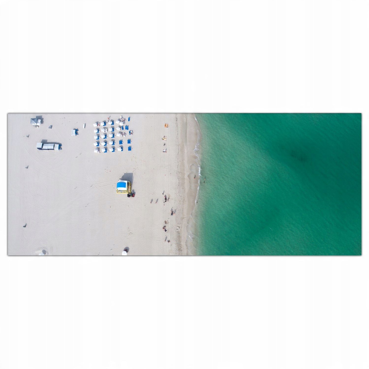 

Hartowany Obraz Szklany Miami Floryda Plaża 125x50