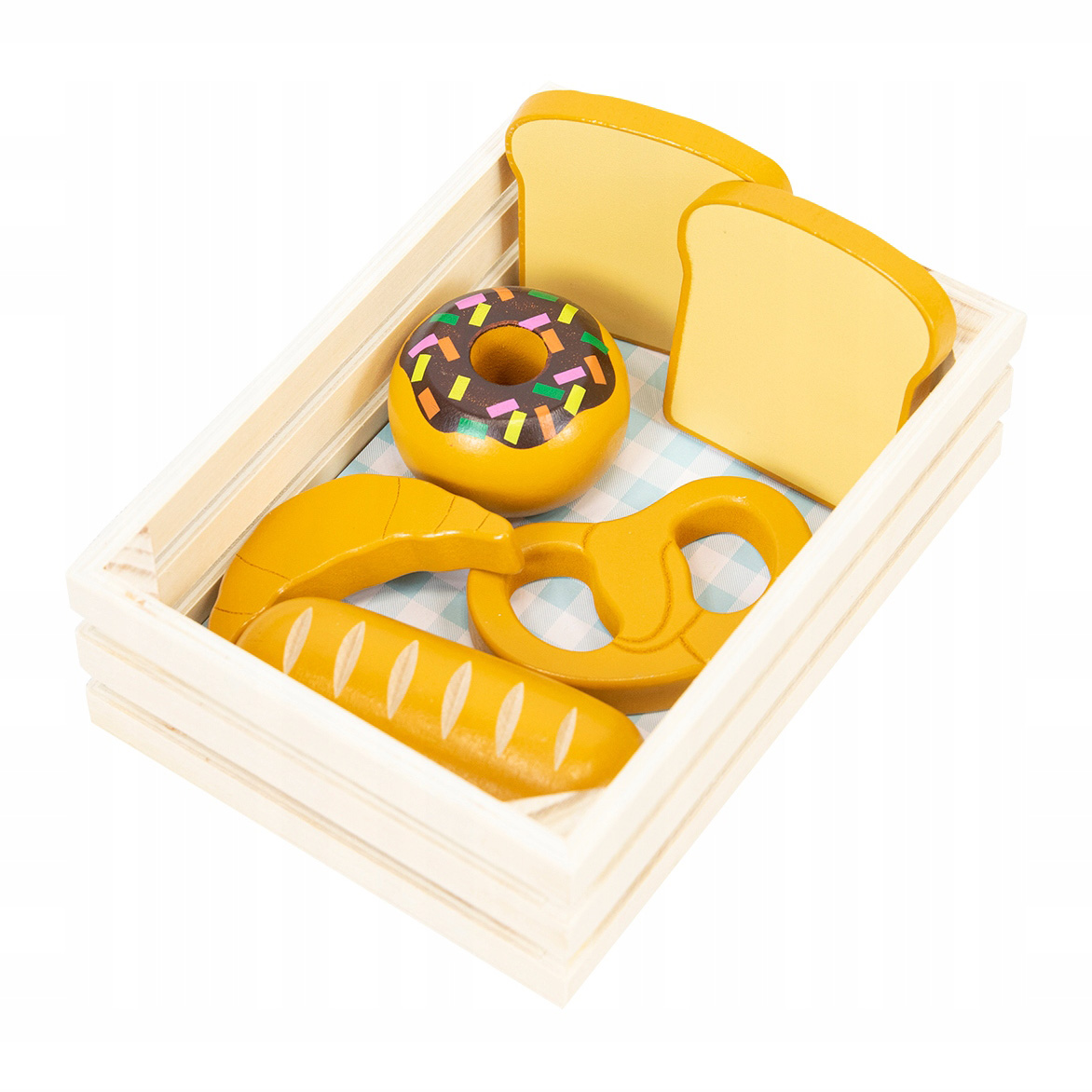 Zabawkowy Drewniany Koszyk Z Pieczywem Zabawka do dziecięcej kuchni Kod producenta Z002606