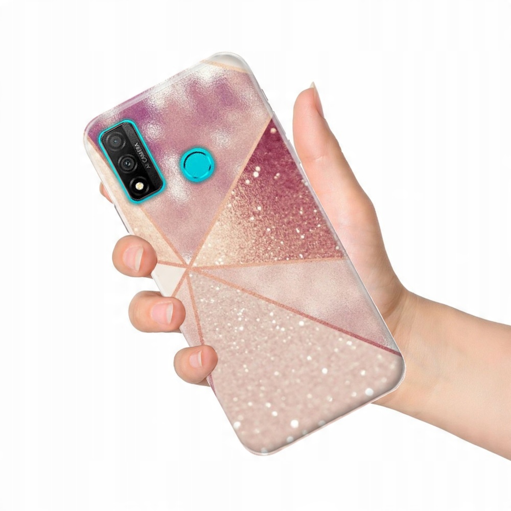 

Etui do Huawei P Smart 2020 wzory Różowe złoto