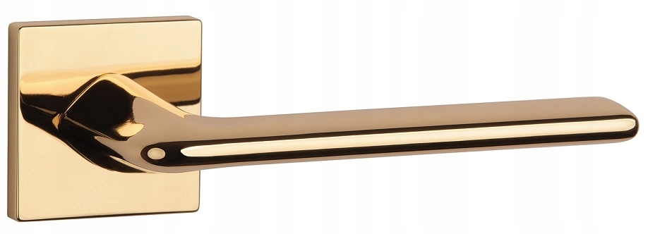 Kľučka rozeta štvorcová Lila Q Slim zlatá Aprile