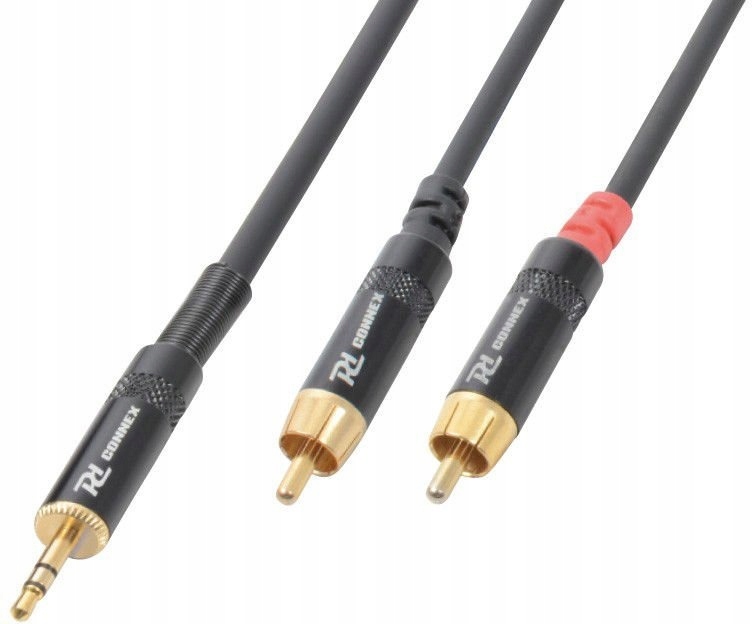 

Kabel mini Jack 3,5 Stereo 2x Cinch Rca męski 1,5m